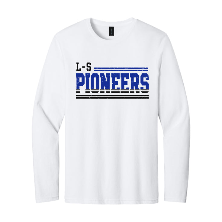 LSHHSH01 - 12 White LS PIONEERS Long Sleeve T-Shirt