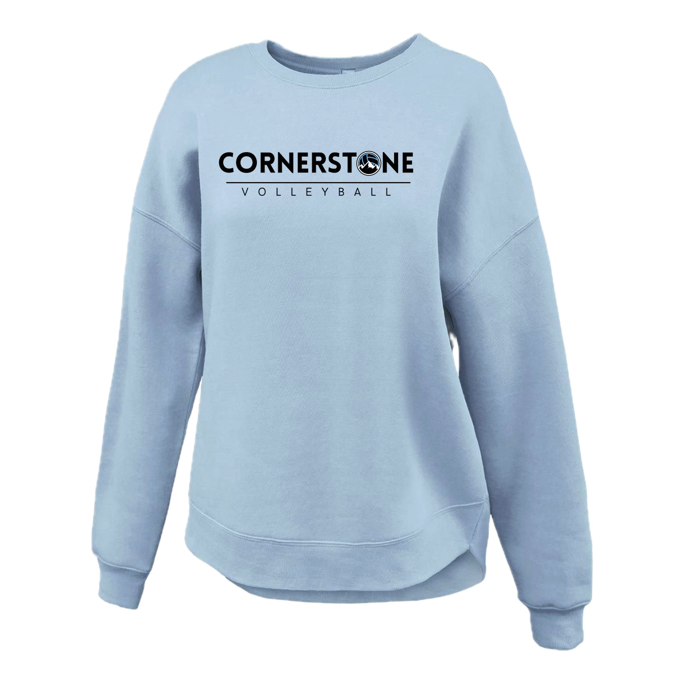 CVCSH03 - 09 Ladies Blue Crewneck Sweatshirt