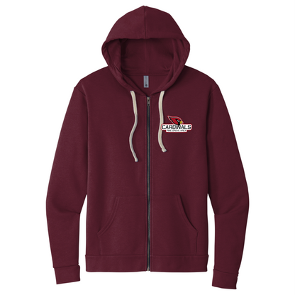 PGASH01 - 11 Maroon Santa Cruz Full Zip Hoodie