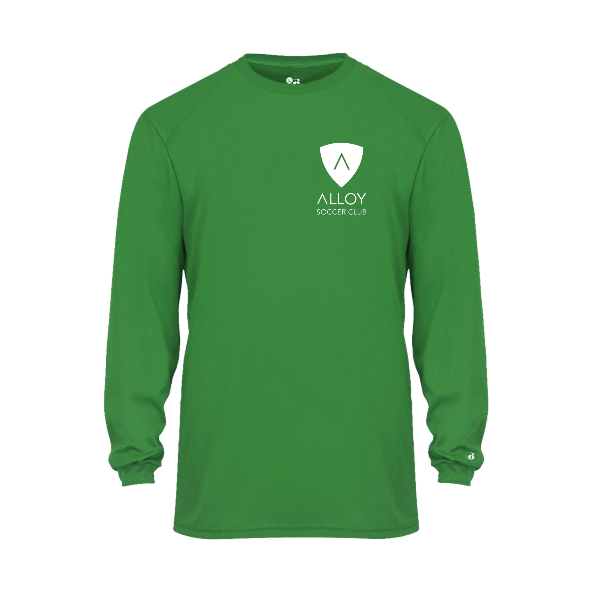 ASCSH01-04 Kelly Green Performance Long Sleeve Tee