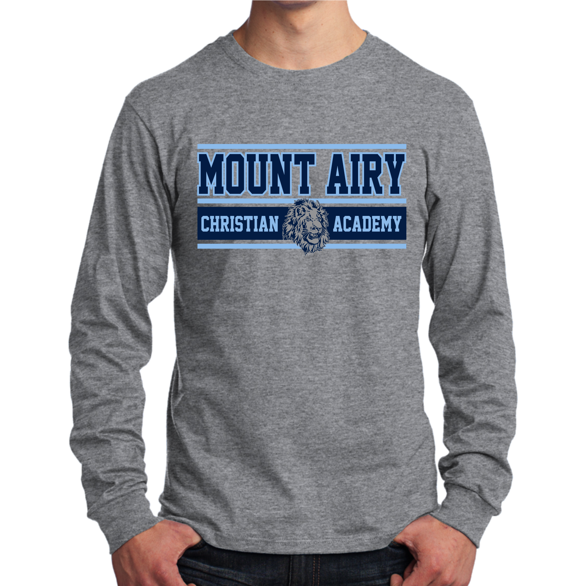 MACA010: Grey Mount Airy Long Sleeve