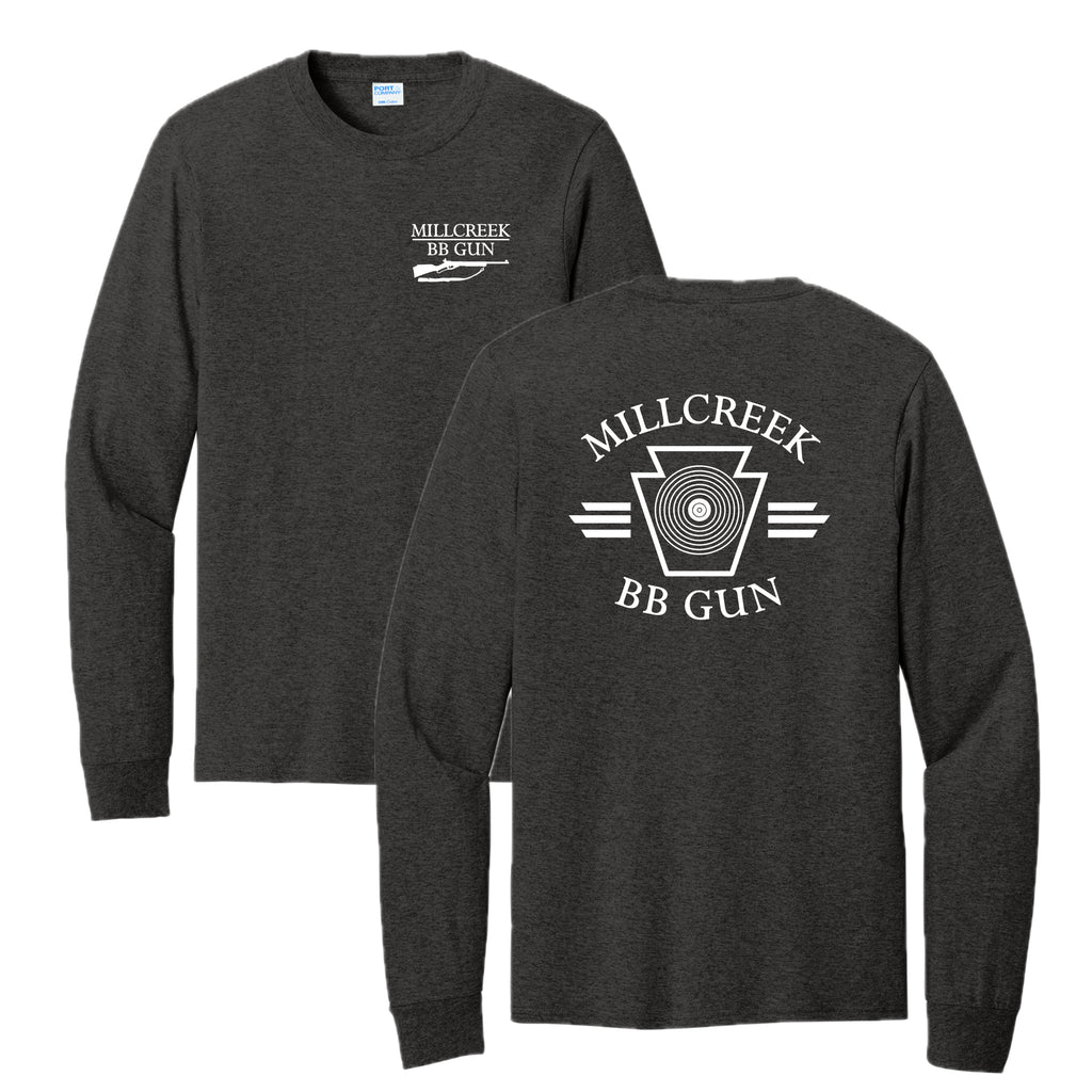 MILBBSH03-05 Dk Heather Grey Long Sleeve Tee