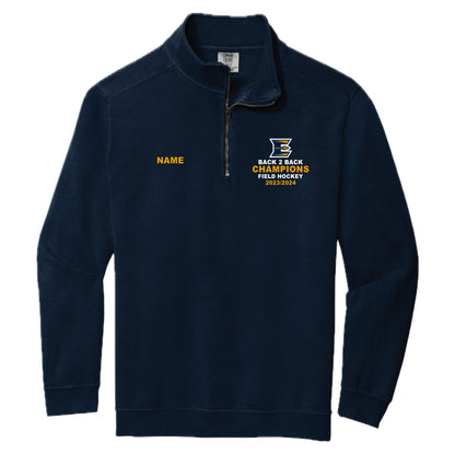 EFH02 - 5 Comfort Color Navy Colored Champ 1/4 Zip