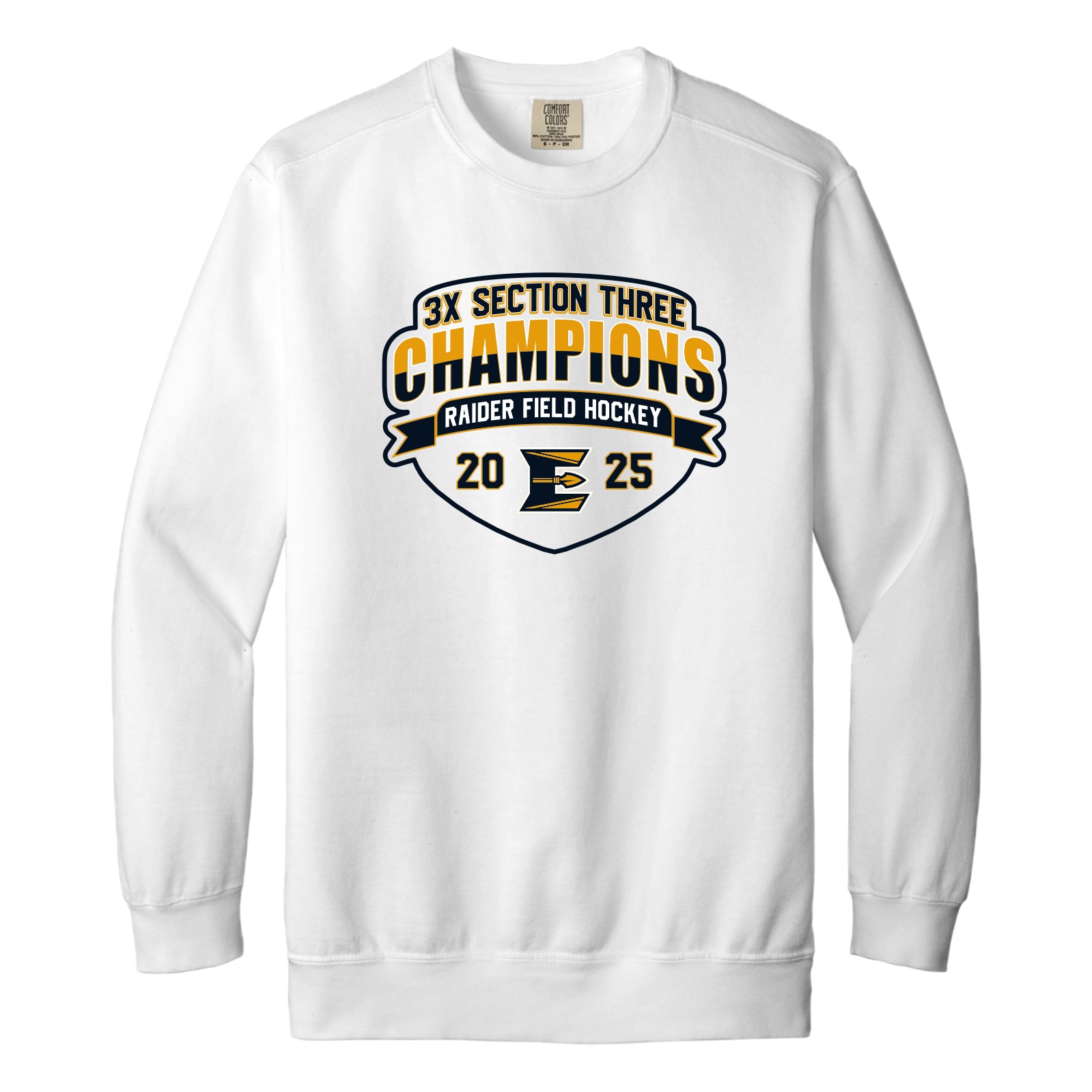 EFH04-09 Comfort Colors White Crew Sweatshirt