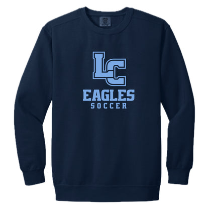 LCS019 - Comfort Colors True Navy SOCCER Crew Sweatshirt