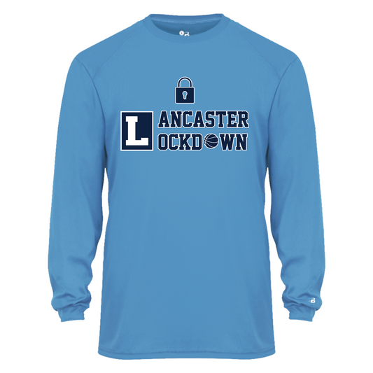 LLSH01 - 06 Columbia Blue Long Sleeve Performance Tee